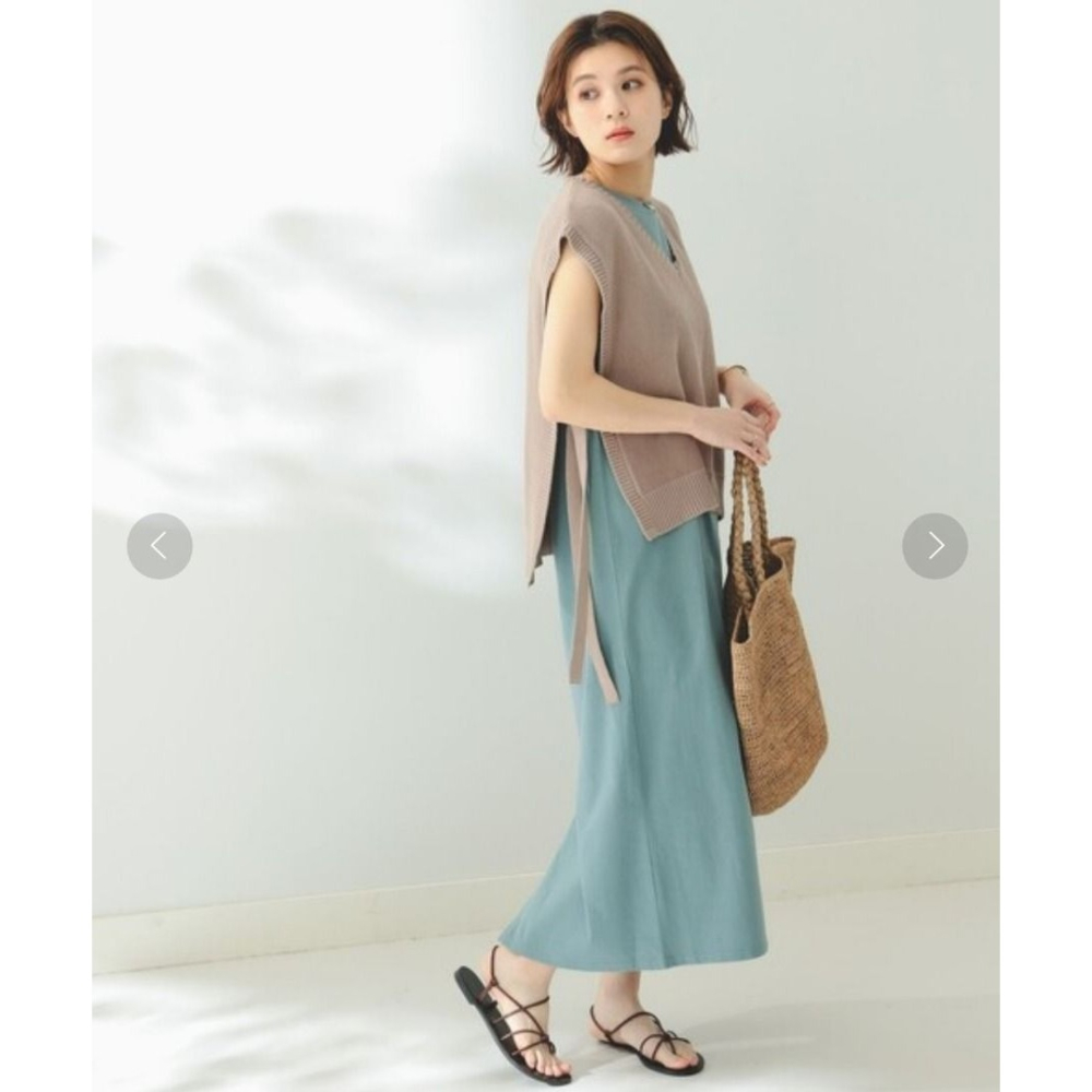 🐈 快來帶走我的二手衣 🇯🇵 🐈 日本正品 B:MING by BEAMS 背心拆賣 雙綁帶針織背心 米褐色 日-細節圖3