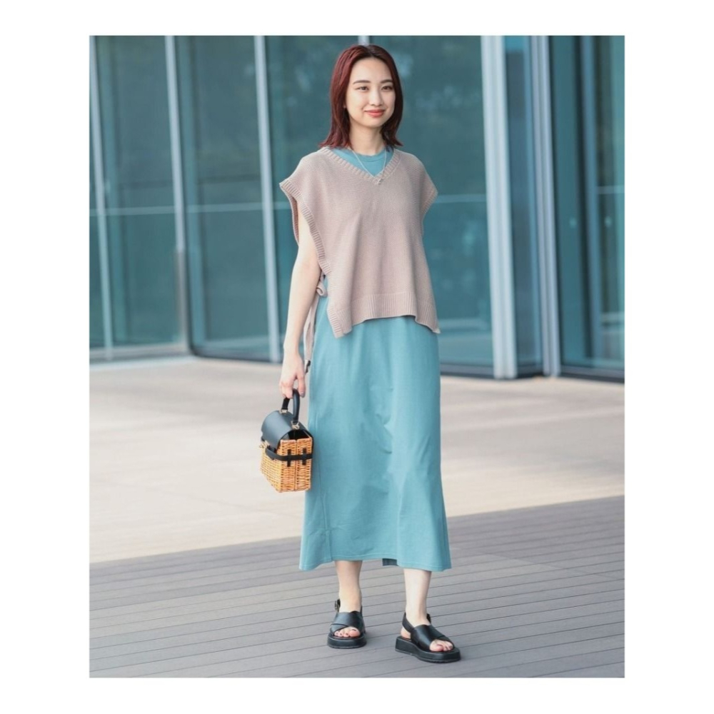 🐈 快來帶走我的二手衣 🇯🇵 🐈 日本正品 B:MING by BEAMS 背心拆賣 雙綁帶針織背心 米褐色 日-細節圖4