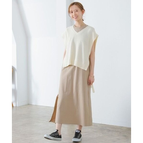 🐈 快來帶走我的二手衣 🇯🇵 🐈 日本正品 B:MING by BEAMS 背心拆賣 雙綁帶針織背心 米褐色 日-細節圖6