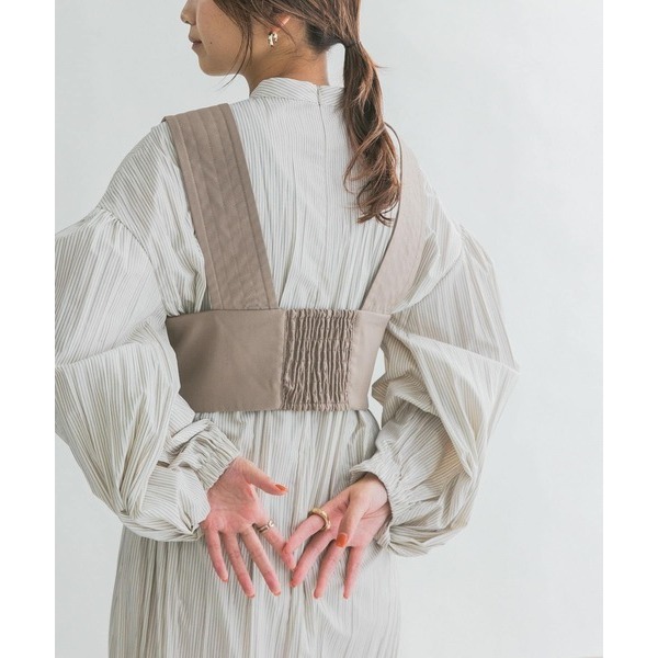 🐈 快來帶走我的二手衣 🇯🇵 🐈 日本正品 KBF 弧線短版背心 卡其色 二手日牌 古著-細節圖5