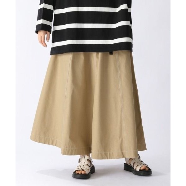 🐈 快來帶走我的二手衣 🇯🇵 🐈 日本正品 niko and... 附腰帶の撞色車線棉質工裝裙 白色 M號 日牌-細節圖3