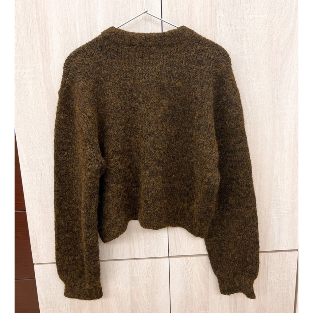 🐈 快來帶走我的二手衣 🇯🇵🐈 日雜感 韓國正品 正韓 norinori 日本選物店 混織毛茸茸牛角扣短外套-細節圖3