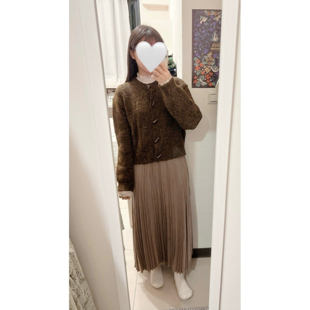 🐈 快來帶走我的二手衣 🇯🇵🐈 日雜感 韓國正品 正韓 norinori 日本選物店 混織毛茸茸牛角扣短外套-細節圖9