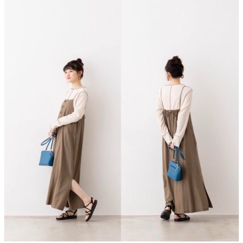 🐈 快來帶走我的二手衣 🇯🇵 🐈 日本正品 HUNCH 撞色捲捲邊楊柳上衣 黑色 長袖Tee 二手日牌 古著-細節圖7