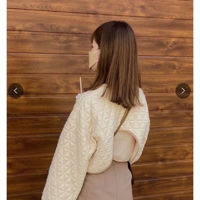 🐈 快來帶走我的二手衣 🇯🇵 🐈 日本正品 moi tytto 後開洞短版絎縫上衣 長袖 磚紅色 二手日牌 古著-細節圖6