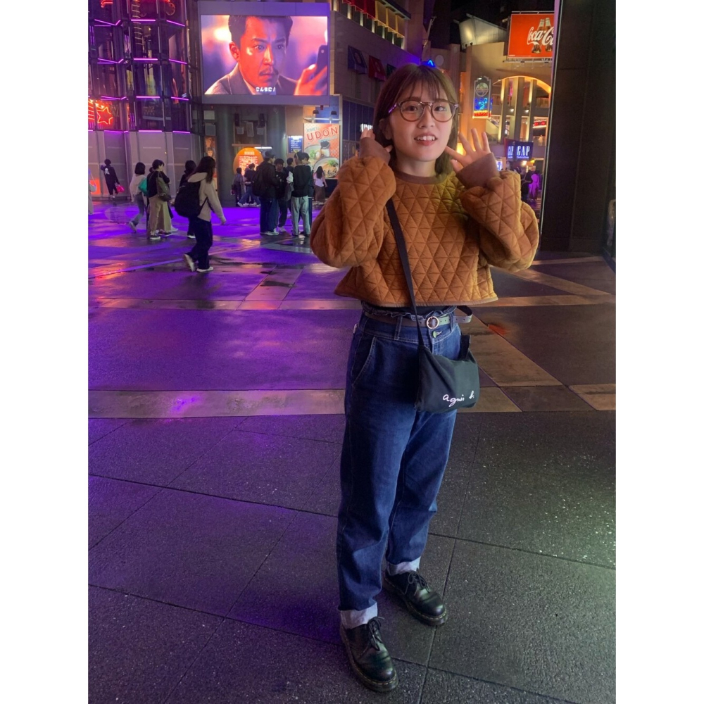 🐈 快來帶走我的二手衣 🇯🇵 🐈 日本正品 moi tytto 後開洞短版絎縫上衣 長袖 磚紅色 二手日牌 古著-細節圖9