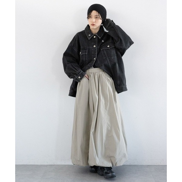 🐈 快來帶走我的二手衣 🐈 日本正品 RAGEBLUE 分量感十足！澎澎感氣球裙 灰褐色 二手日牌 古著-細節圖3