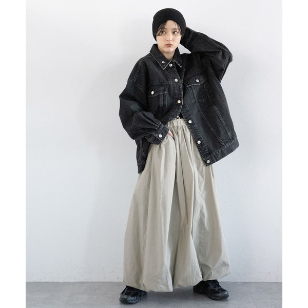 🐈 快來帶走我的二手衣 🐈 日本正品 RAGEBLUE 分量感十足！澎澎感氣球裙 灰褐色 二手日牌 古著-細節圖4