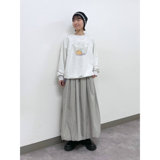 🐈 快來帶走我的二手衣 🐈 日本正品 RAGEBLUE 分量感十足！澎澎感氣球裙 灰褐色 二手日牌 古著-細節圖6