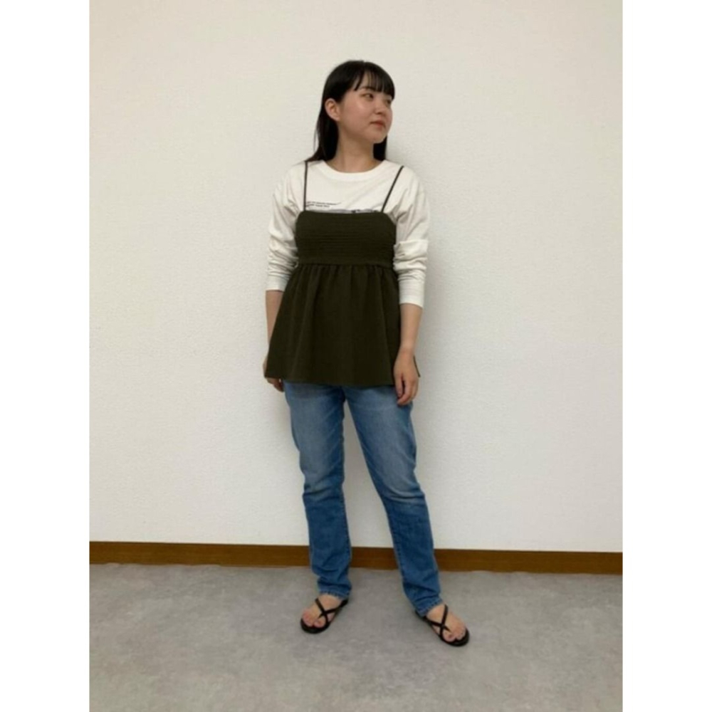 🐈 快來帶走我的二手衣 🇯🇵 🐈 日本正品 Sonny Label 後綁帶吊帶背心 深藍格紋 二手日牌 古著-細節圖9