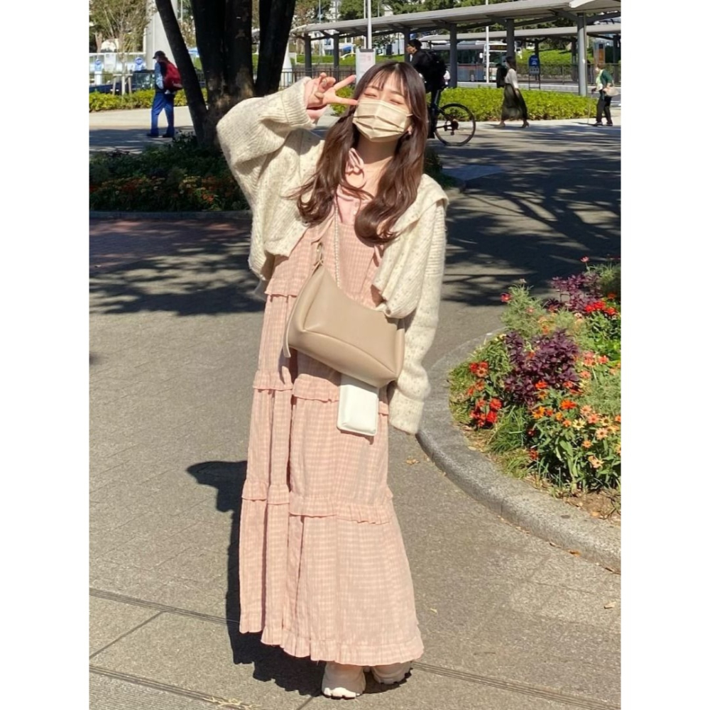 🐈 快來帶走我的二手衣 🇯🇵 🐈 日本正品 Kastane 海軍領短版針織毛衣 混色米色 罩衫外套 二手日牌-細節圖2