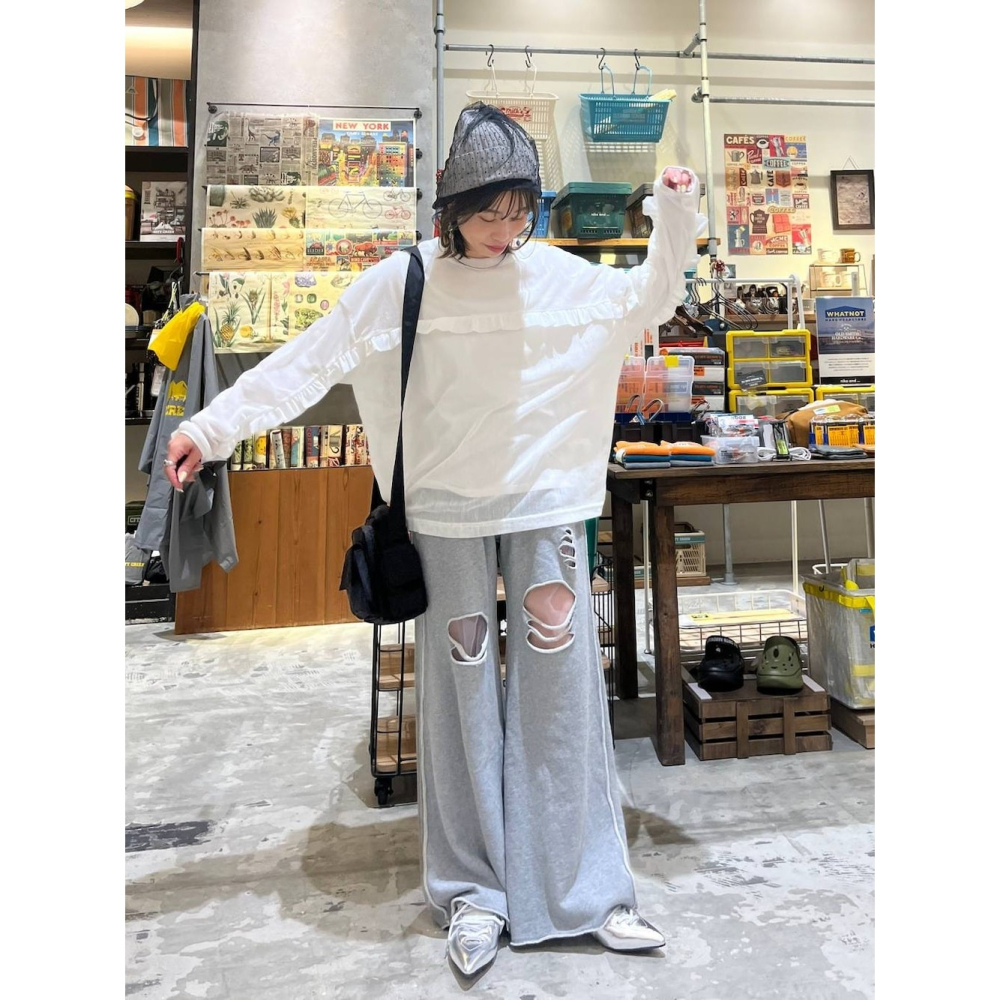 🐈 快來帶走我的二手衣 🇯🇵 🐈 日本正品 niko and 點點透紗毛帽 灰色 日牌-細節圖7