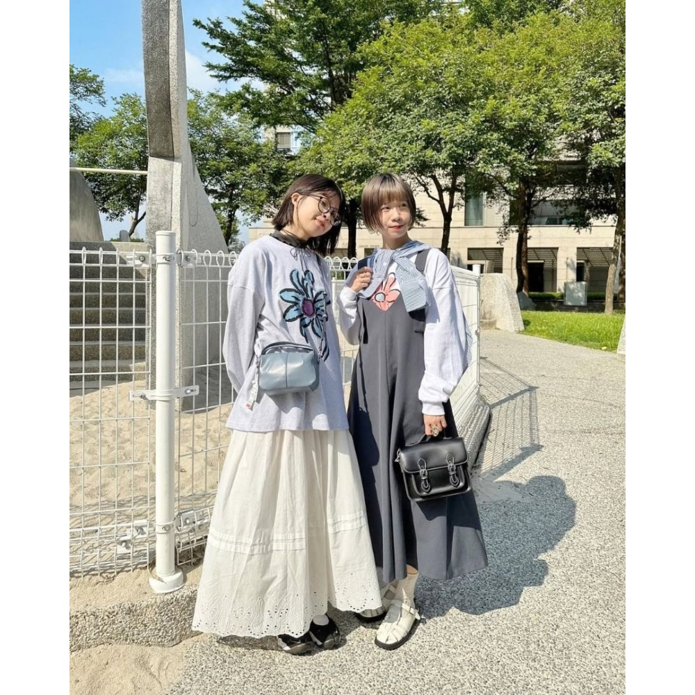 🐈 快來帶走我的二手衣 🐈 日本正品 SENSE OF PLACE 傘狀吊帶洋裝 炭灰色 吊帶裙 二手日牌 古著-細節圖8