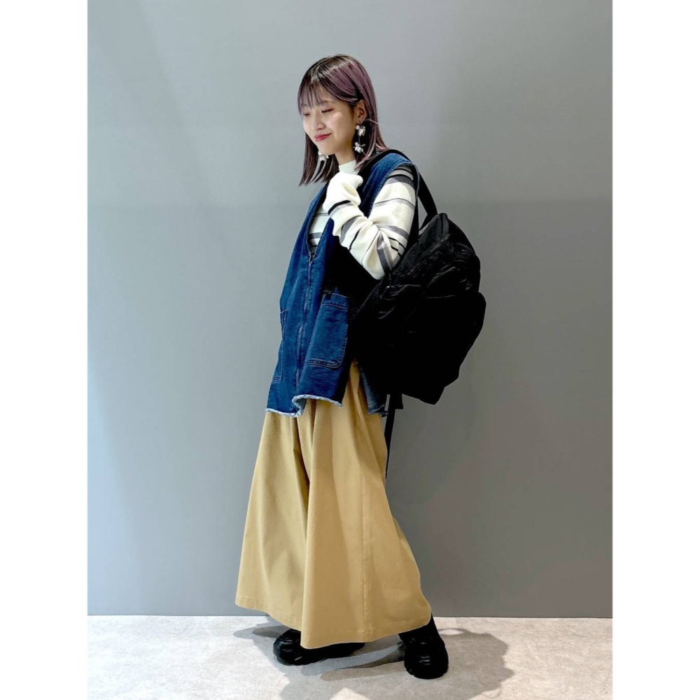 🐈 快來帶走我的二手衣 🇯🇵 🐈 日本正品 LEPSIM V領單寧雙口袋拉鍊背心 原色藍 二手日牌 古著-細節圖6