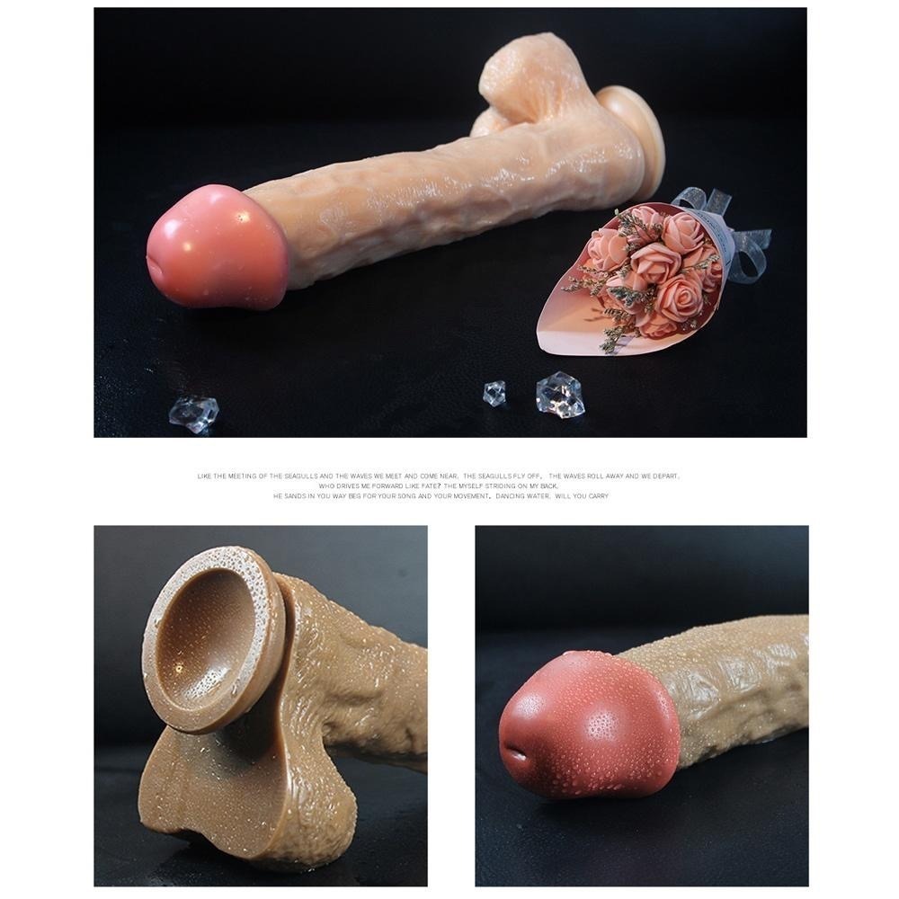 巨無霸仿真紋理逼真按摩棒 女用按摩棒 女用自慰器 仿真按摩棒 假屌大老二 夫妻情趣 情趣用品 情趣精品 成人專區-細節圖7