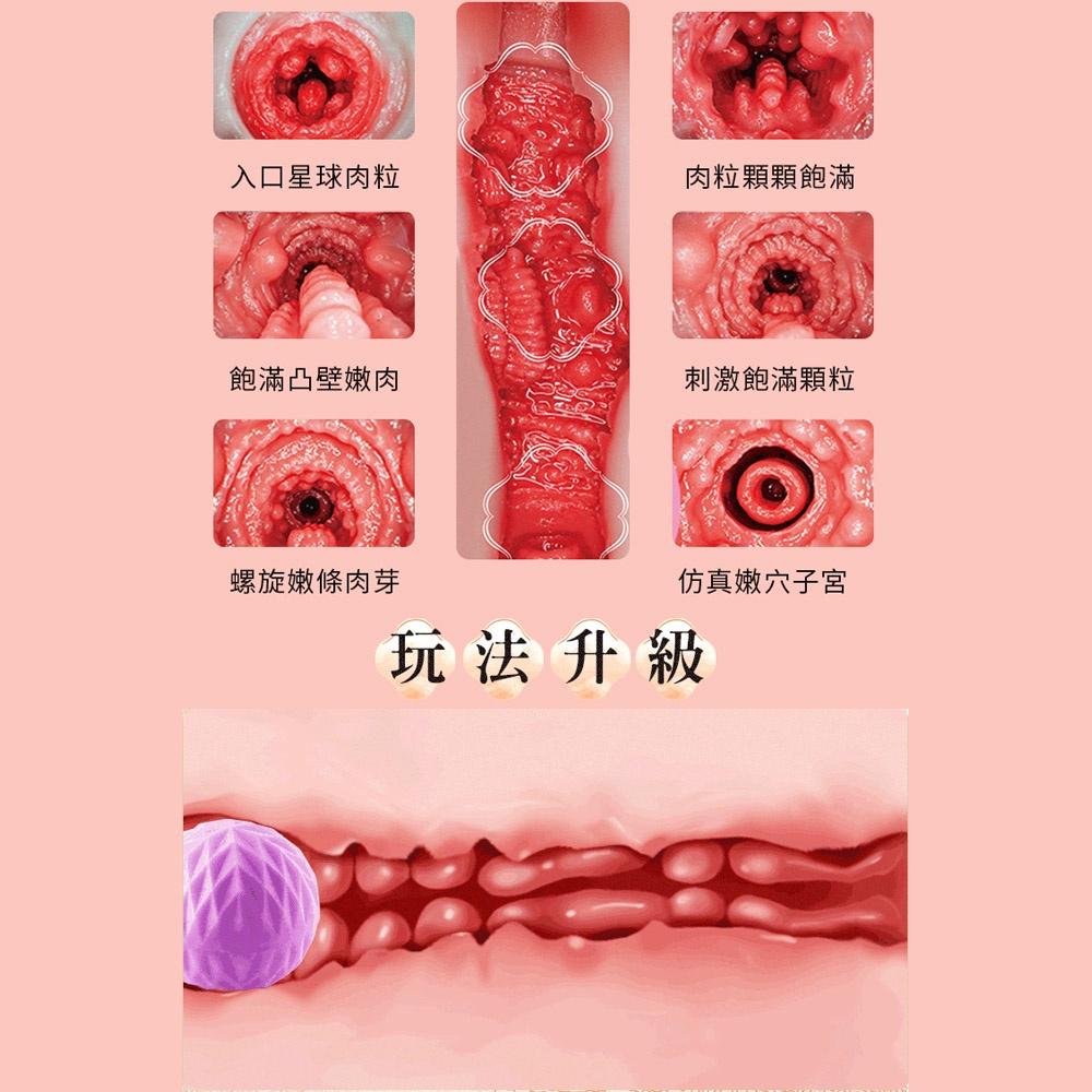 夜櫻 絕色烽火名媛 美若嬋 酥玉香 雅曼姬 熟甜宓 柔軟緊致逼真夾吸自慰器 雙穴雙通道男用自慰套 飛機杯 自慰器-細節圖4