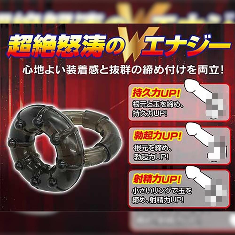 日本A-one猛男屌環(黑色、銀色、透明黑)-細節圖7