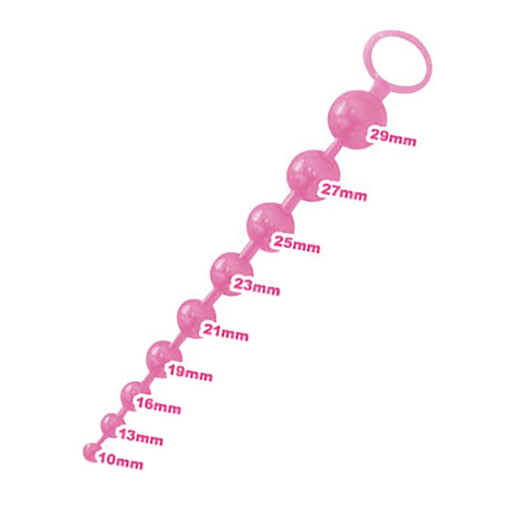 日本A-one＊9連結粉紅、黑色、藍色拉珠(後庭專用)-細節圖4