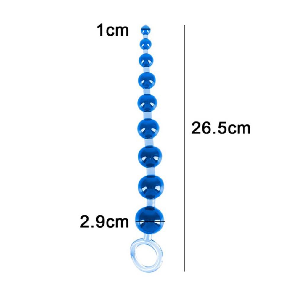 日本A-one＊9連結粉紅、黑色、藍色拉珠(後庭專用)-細節圖5