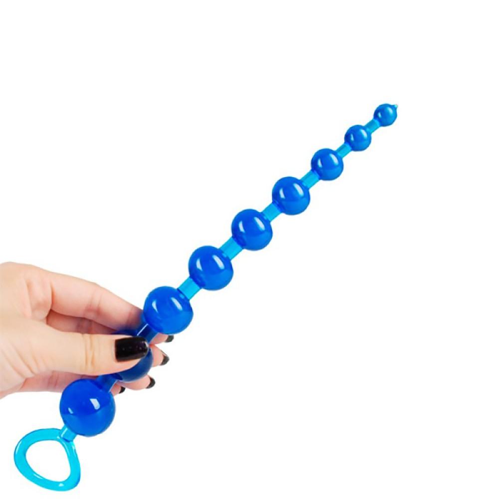 日本A-one＊9連結粉紅、黑色、藍色拉珠(後庭專用)-細節圖7