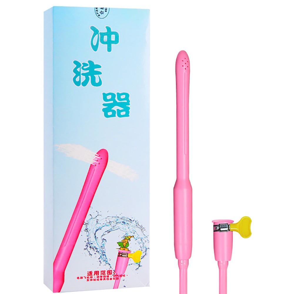 謎姬 男用自慰器清洗飛機杯陰臀倒模名器陰道清洗棒-細節圖3