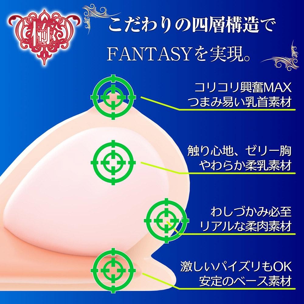 日本SSI JAPAN Real Body極生乳Fantasy大奶奶男用美乳砲彈自慰套 究極生乳四層素材超擬真乳交自慰器-細節圖5