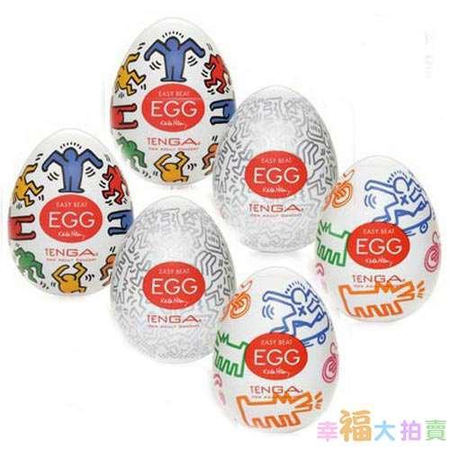 日本TENGA×Keith Haring EGG Assort Pack凱思蛋(3種不同造型與刺激)6入/盒