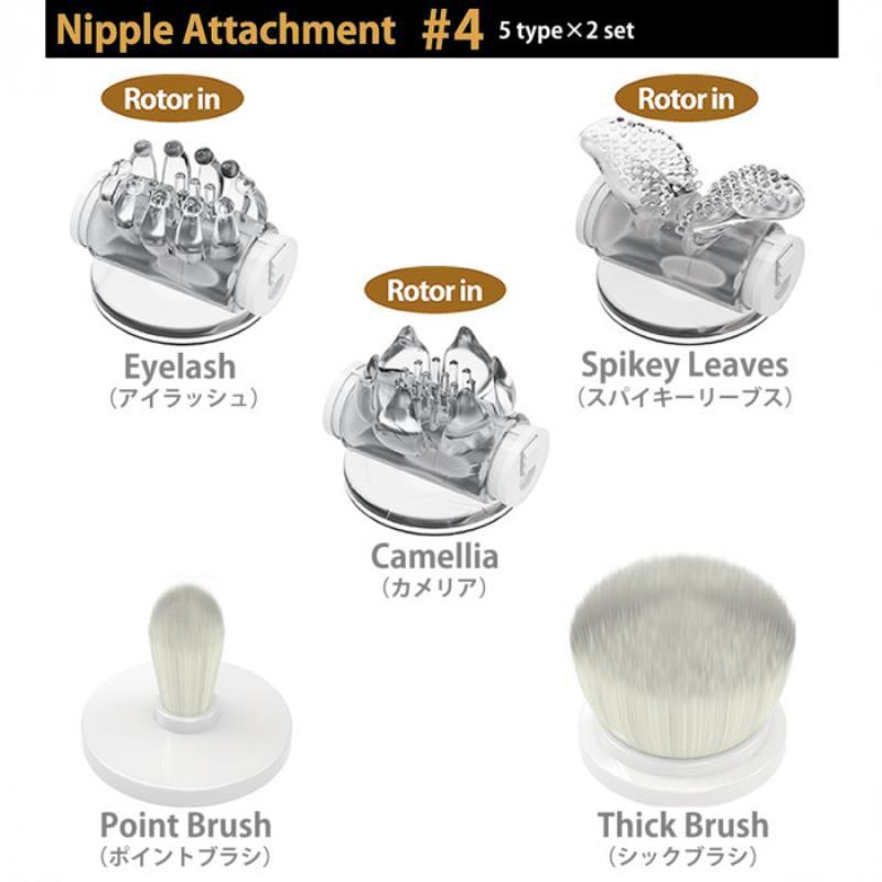 日本SSI JAPAN旋轉乳吸乳頭震動器配件 no.4【5種×2套】-細節圖2