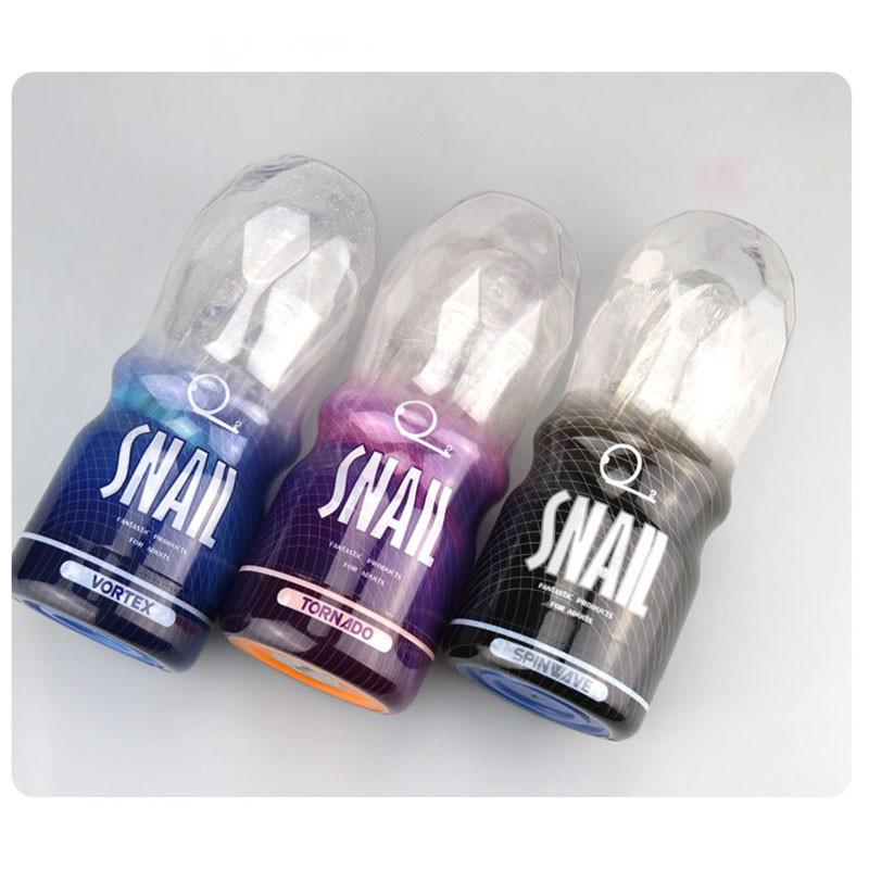 蒂色蝸牛飛機杯升級版Snail透明飛機杯訓練自慰杯 (透明藍色/透明黑色/透明紫色) 飛機杯成人用品 自慰套成人用品-細節圖2