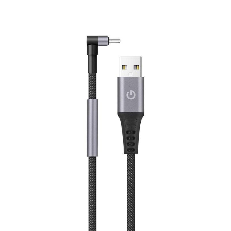 ENERGEA 現貨 iPhone L型可移動雙彎頭編織 充電線USB-A to L 1.5m灰黑色 MFI原廠認證-細節圖8