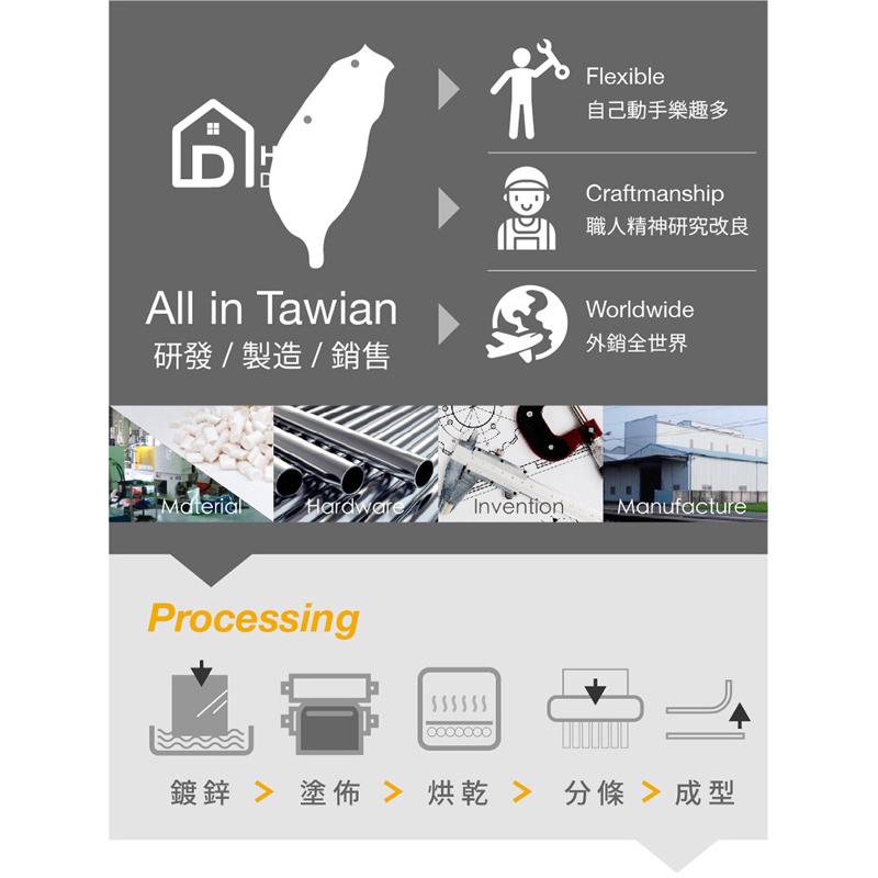 【Home desyne】可可咖台灣製免釘鑽磁吸式多用途伸縮窗簾桿(43-76cm)-細節圖6