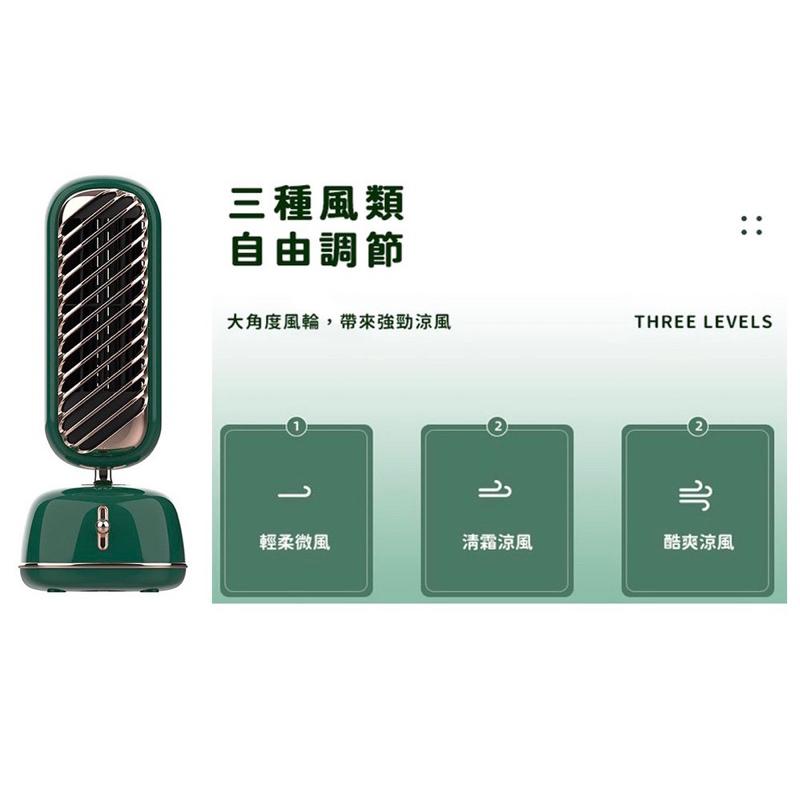 迷你復古加濕風扇｜加濕器｜桌面風扇｜擺頭｜USB｜復古｜降溫｜納米噴霧｜-細節圖5