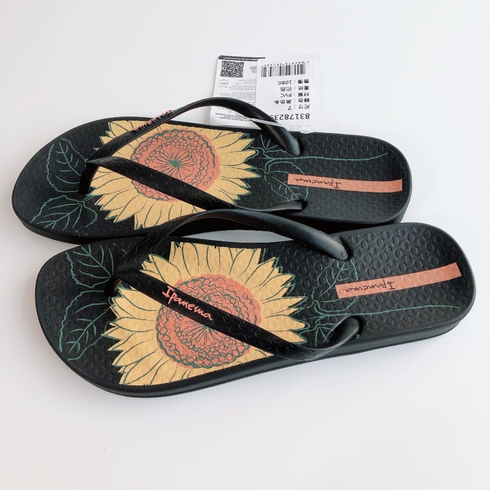 👍*Ipanema*巴西拖鞋(人體工學 向日葵 ANAT TEMAS 人字夾腳平底拖鞋)-細節圖5