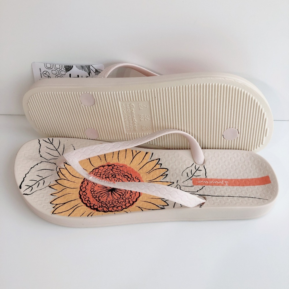 👍*Ipanema*巴西拖鞋(人體工學 向日葵 ANAT TEMAS 人字夾腳平底拖鞋)-細節圖7
