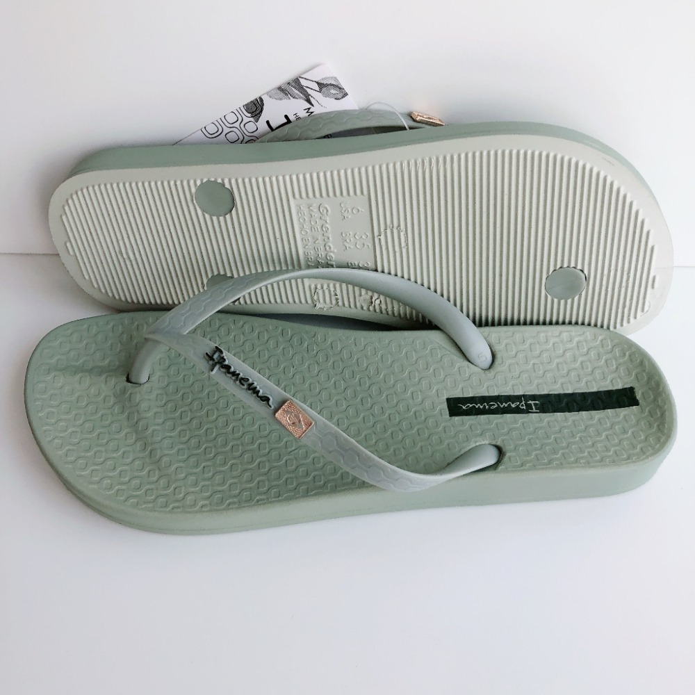 👍*Ipanema*女生巴西拖鞋(人體工學 巴西國旗 ANAT 人字夾腳平底拖鞋) ALL-細節圖7