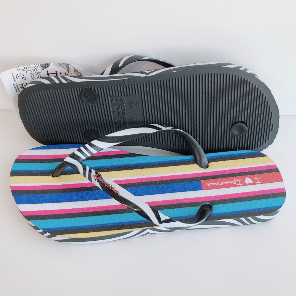 👍*Ipanema*巴西拖鞋(幾何印花 SEM IGUAL 人字夾腳平底拖鞋)-細節圖7