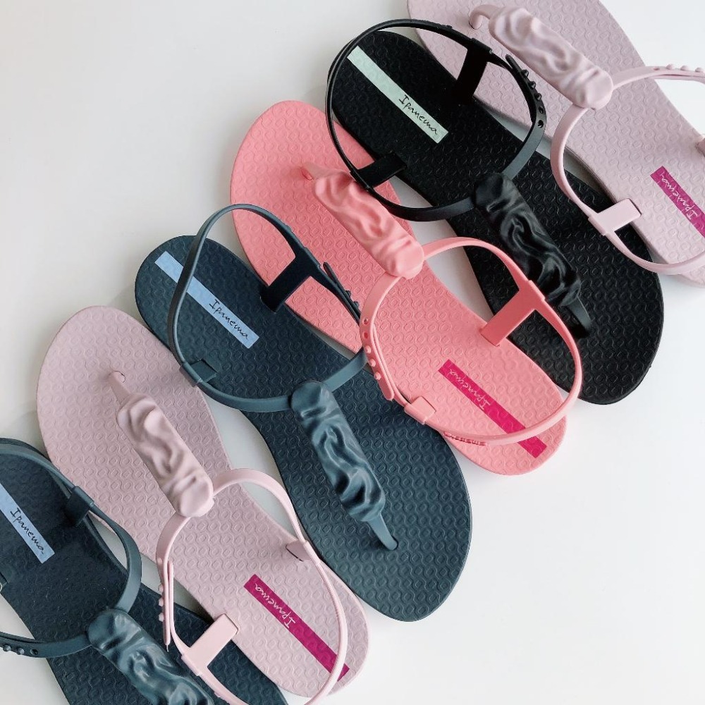 👍*Ipanema*巴西涼鞋(抽象液態水波紋 玩味藝術 CLASS SHAPE T字夾腳涼鞋)-細節圖2