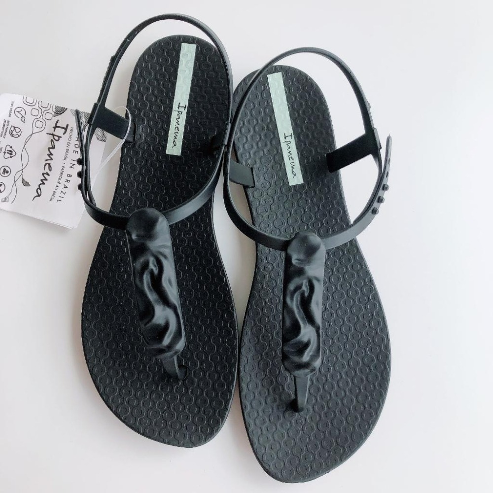 👍*Ipanema*巴西涼鞋(抽象液態水波紋 玩味藝術 CLASS SHAPE T字夾腳涼鞋)-細節圖4