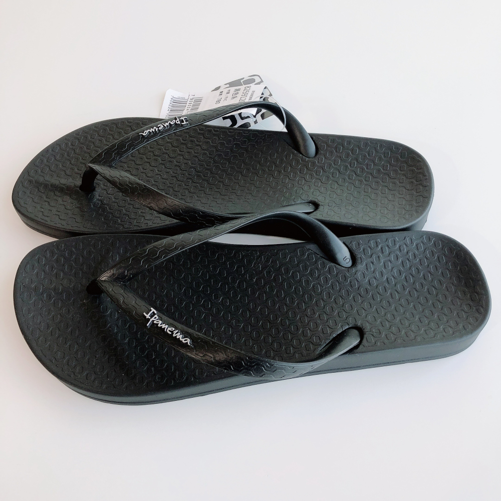 🔥*Ipanema*女生巴西拖鞋(人體工學 彩虹鞋 tancolors 人字夾腳拖鞋) 黑 8259120766-細節圖5