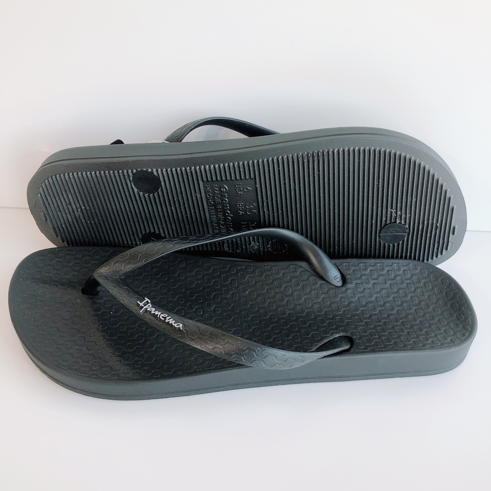 🔥*Ipanema*女生巴西拖鞋(人體工學 彩虹鞋 tancolors 人字夾腳拖鞋) 黑 8259120766-細節圖7