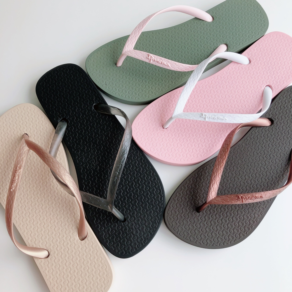 🔥*Ipanema 2023*女生巴西拖鞋(超軟Q CLASSIC 經典純色 人字夾腳拖鞋) 米 2522624747-細節圖2