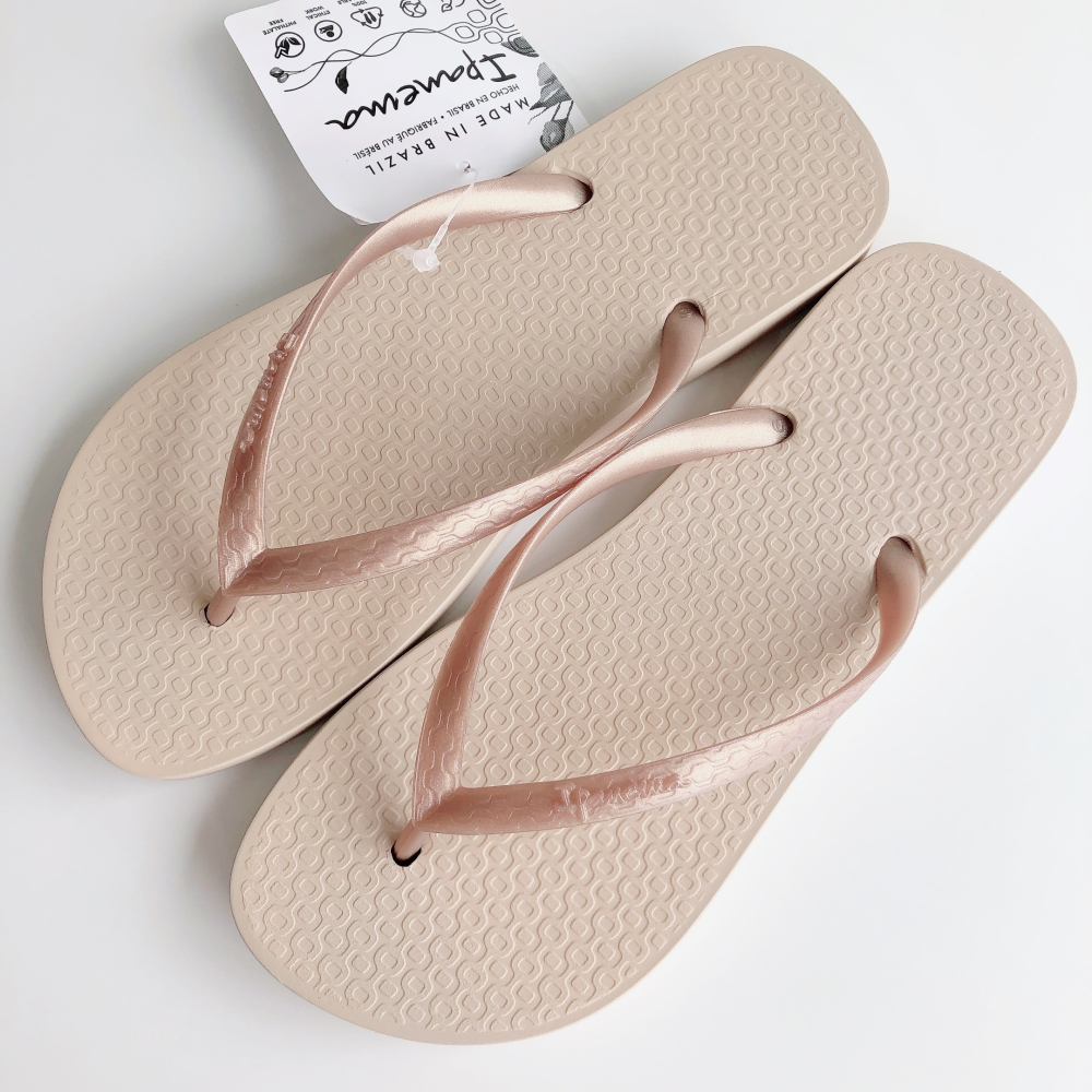 🔥*Ipanema 2023*女生巴西拖鞋(超軟Q CLASSIC 經典純色 人字夾腳拖鞋) 米 2522624747-細節圖5