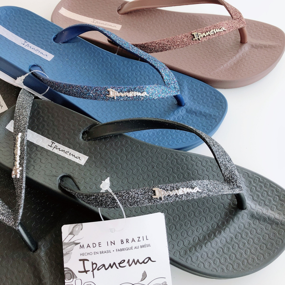 👍*Ipanema*巴西拖鞋(人體工學 晶鑽噴砂 ANAT LOLITA 人字夾腳拖鞋)-細節圖2