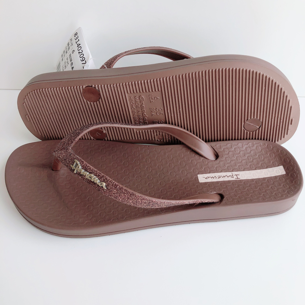 👍*Ipanema*巴西拖鞋(人體工學 晶鑽噴砂 ANAT LOLITA 人字夾腳拖鞋)-細節圖6