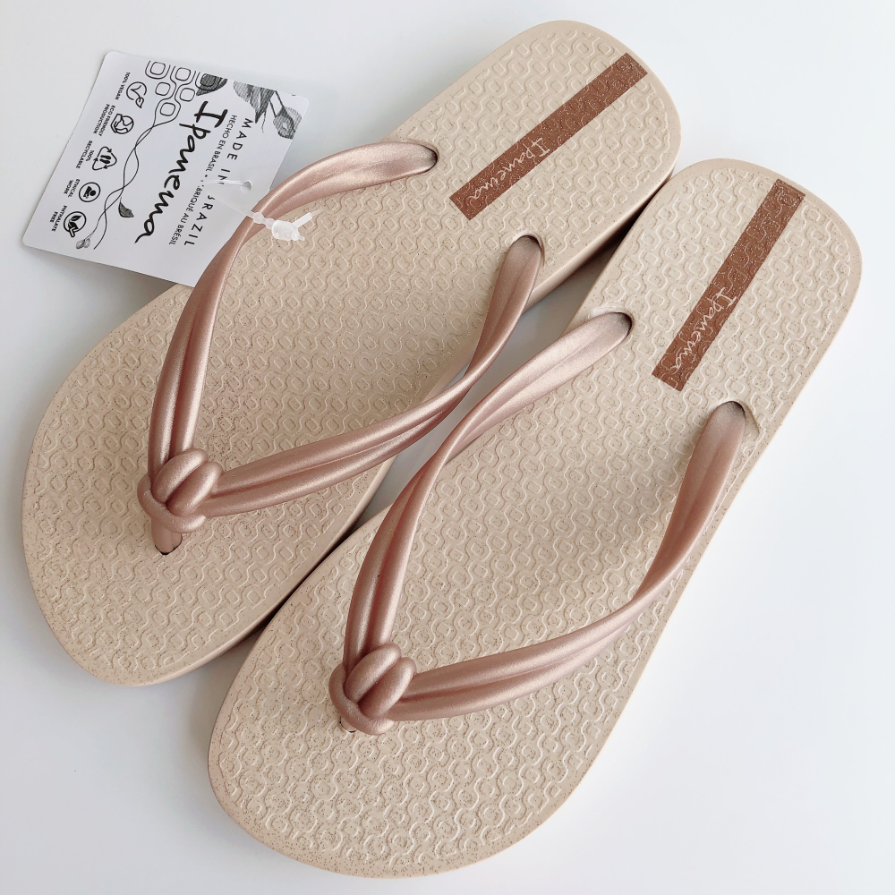 👍*Ipanema*巴西拖鞋(小日本風 噴砂面 扭結設計 ELO CHIC 夾腳拖鞋)-細節圖5