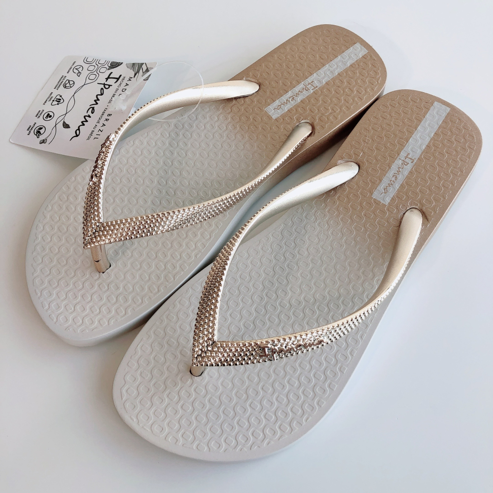 👍*Ipanema*巴西拖鞋(臉紅心跳 金屬感漸層 BLUSH FEM 人字夾腳平底拖鞋)-細節圖5