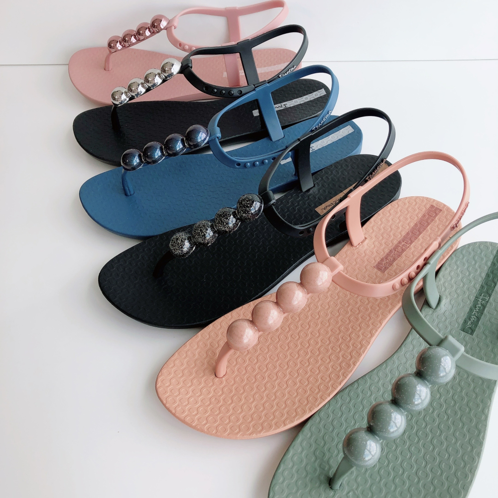 👍*Ipanema*巴西涼鞋(性感女星 ANITTA GLAM 珍珠 T字 夾腳涼鞋)-細節圖2