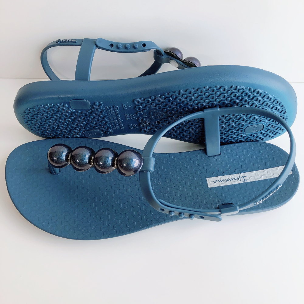 👍*Ipanema*巴西涼鞋(性感女星 ANITTA GLAM 珍珠 T字 夾腳涼鞋)-細節圖8