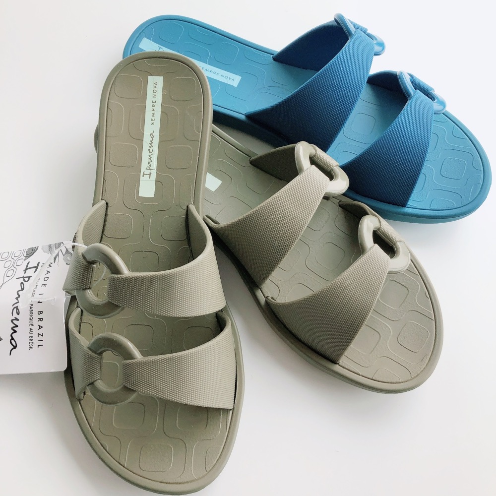 👍*Ipanema*巴西拖鞋(艾拉 獨領風騷 雙環造型 ELLA AD 一字平底拖鞋)-細節圖5