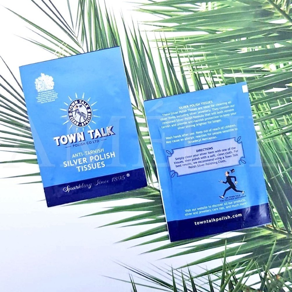 ├銀飾紙巾隨手包 ▪ 盒裝┤ 英國 Town Talk 銀飾專用 銀鍊 純銀戒指-細節圖3
